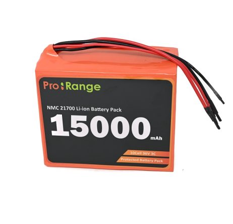 Pro-range NMC 21700 36V 15000mAh 3C 10S3P Li-Ion Battery Pack