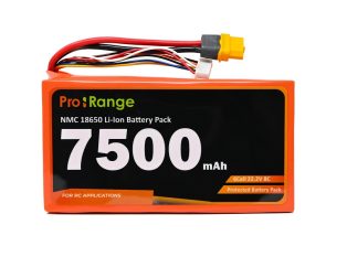 Orange NMC 18650 22.2V 7500mAh 8C 6S3P Li-Ion Battery Pack