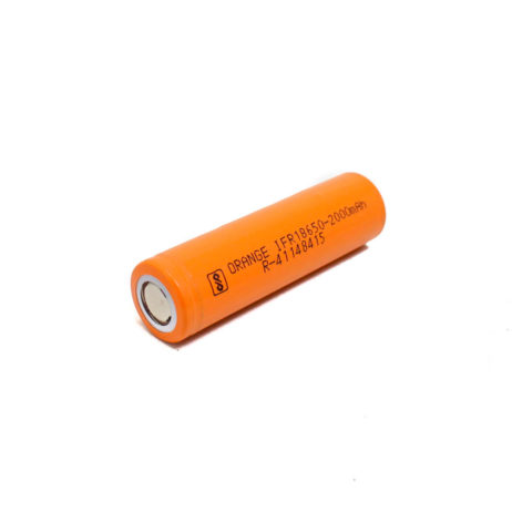 Orange A Grade IFR18650 2000mAh (3c) LiFePO4 Battery