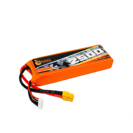 Orange 14.8V 2500mAh 25C 4S Lithium Polymer Battery Pack