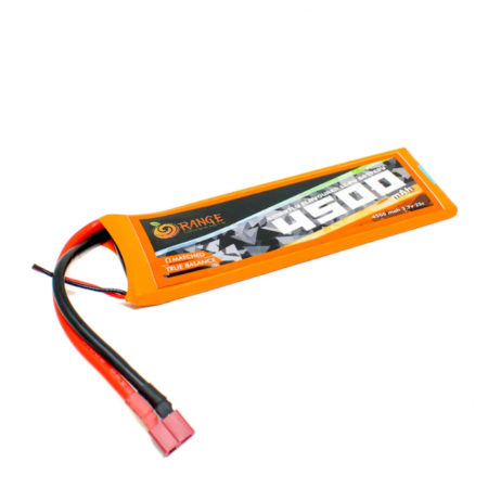 Orange 3.7V 4500mAh 25C 1S Lithium Polymer Battery Pack