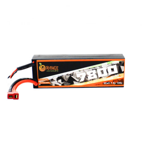 Orange 1278576 Orange 7800mAh 2S 100C 200C 7.4V Hard case Li Po Battery Pack