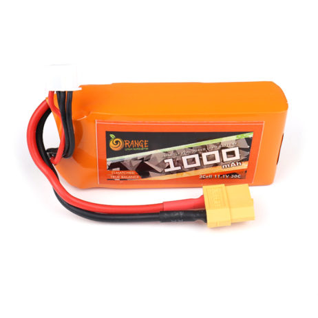 Orange 23749 Orange 1000mAh 3S 30C 60C 11.1V Lithium Polymer Battery Pack