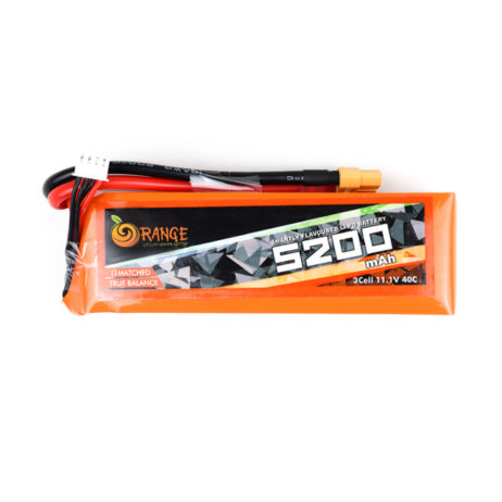 Orange 23761 Orange 5200mAh 3S 40C 80C 11.1V Lithium Polymer Battery Pack