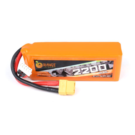 Orange 26406 Orange 2200mah 4S 40C 80C 14.8V Lithium Polymer Battery Pack