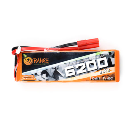 Orange 32013 Orange 6200mAh 3S 40C 80C 11.1V Lithium Polymer Battery Pack