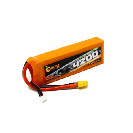 Orange 649555 Orange 4200mAh 3S 35C 70C 11.1V Lithium Polymer Battery Pack