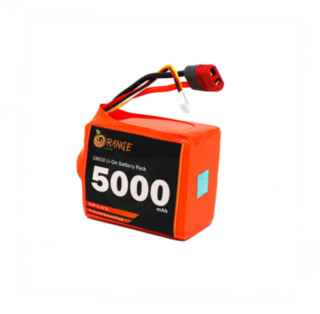 Orange NMC 18650 11.1V 5000mAh 3C 3S2P Li-Ion Battery Pack