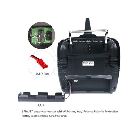 RadioLink Radiolink T8FB 2.4GHz 8 Channels RC Remote Transmitter with Receiver R8EF Dual Stick Controller 6