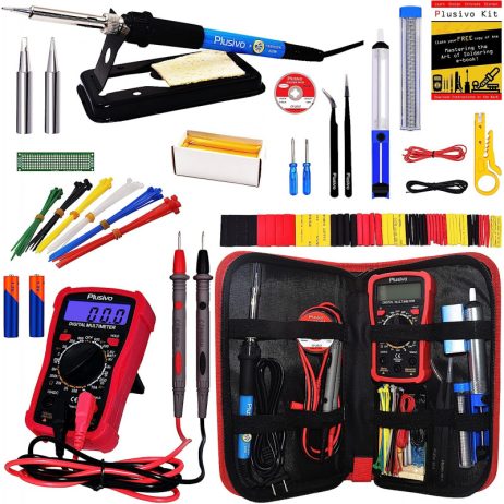 Plusivo Soldering Iron Kit with Digital Multi-meter V5 (EU Plug)