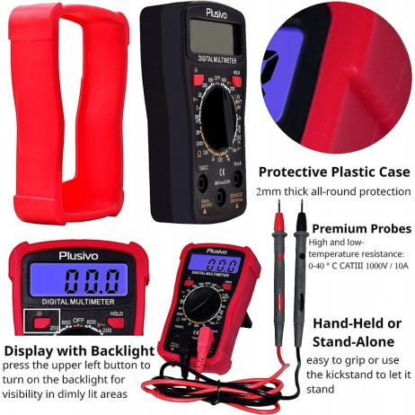 Plusivo Soldering Iron Kit with Digital Multi-meter V5 (EU Plug)