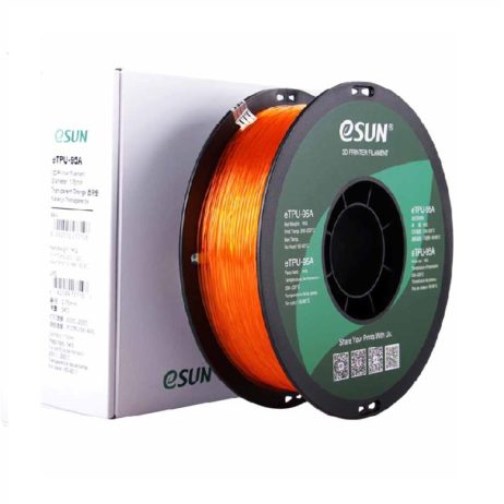 eSun eTPU 95A Transparent Orange 4