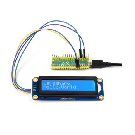 Waveshare LCD1602 I2C Display Module White color with blue background LCD