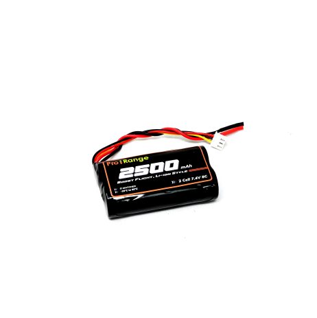 Pro-range ISR 18650 7.4V 2500mAh 8C 2S1P Li-Ion Battery Pack (No BMS)