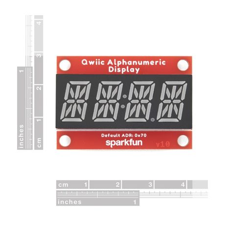 SparkFun 16917 SparkFun Qwiic Alphanumeric Display Blue 02