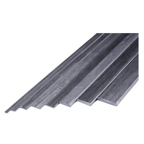 Pultruded 6mm*1mm*1000mm Carbon Fiber Strip(Pack of 2)