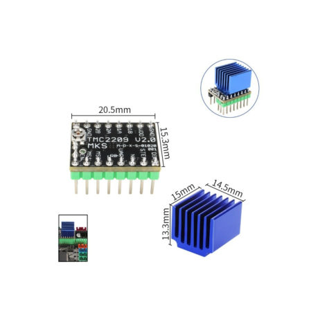 Generic probots tmc2209 stepper motor driver module 6