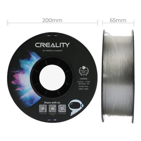 Creality CR-PETG 3D Printing Filament 1.75mm (1kg - Transparent)