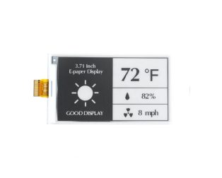 3.7 Inch Black and White E-Paper Display