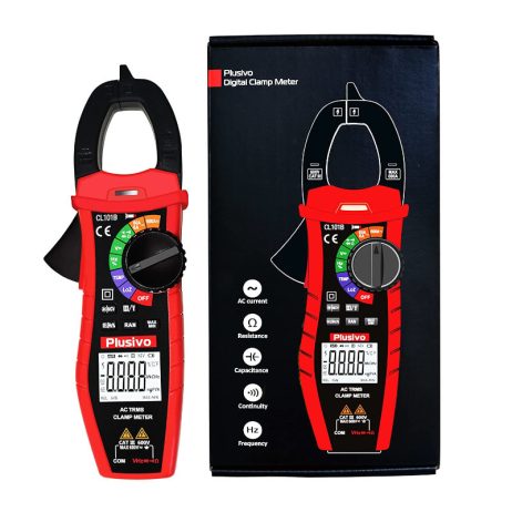 Plusivo ac digital clamp meter t rms 6000 counts 3