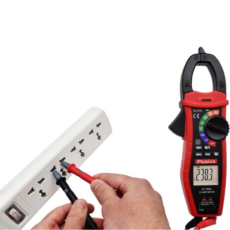 Plusivo ac digital clamp meter t rms 6000 counts 6