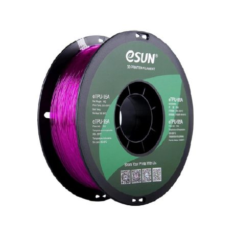 eSun eTPU-95A 3D Printing Filament-Transparent Purple