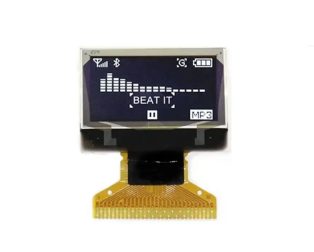 0.96 Inch Monochrome Oled Display Panel (White)