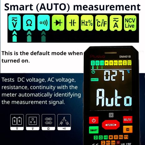 Plusivo plusivo digital multimeter dm401b 4