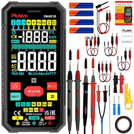 Plusivo plusivo digital multimeter dm401b 6