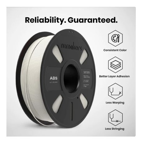 Numaker ABS Filament- Pure White