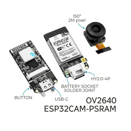 M5 STACK M5STACK ESP32 Fisheye Camera Module with PSRAM OV2640 4