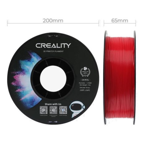 Creality CR-PETG 3D Printing Filament 1.75mm (1kg - Red)