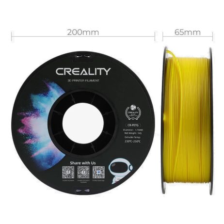 Creality CR-PETG 3D Printing Filament 1.75mm (1kg - Yellow)