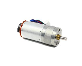 N25 12V 75RPM Metal Gear Motor With Encoder D Type Shaft