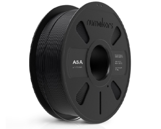 Numakers ASA Filament- Pitch Black - 1.75 mm/1 kg