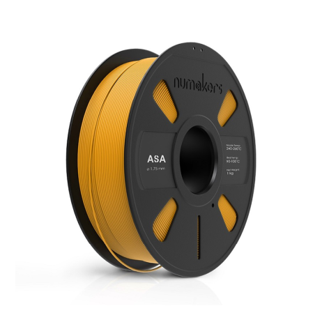 Numakers ASA Filament - Yellow - 1.75 mm / 1 kg