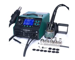 3in1 function YIHUA 992DA +soldering iron smoke absorb function hot air gun SMD soldering rework station