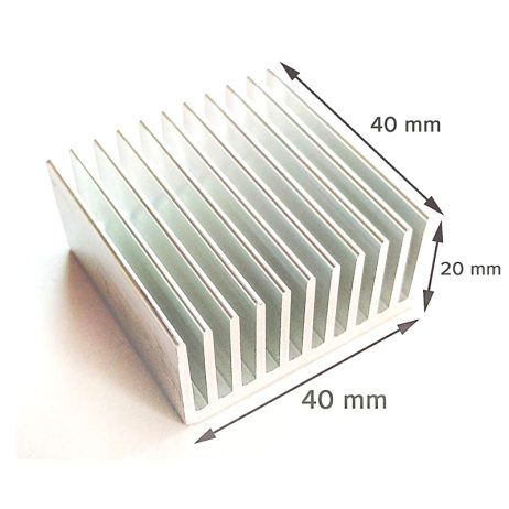 Generic Aluminum Heatsink Without Thermal Tape Size 404020mm 2