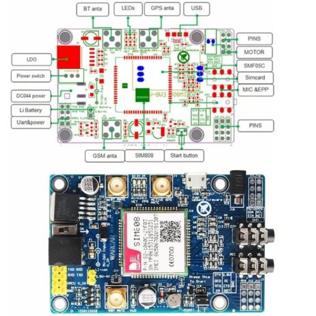 Generic SIM808 Module GSM GPRS GPS Development Board 3