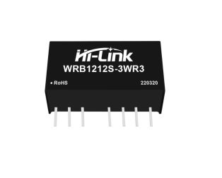 Hi-Link 12V to 12V 3W 250mA DC to DC Isolation Voltage 1500VDC Power Module Converter WRB1212S-3WR3