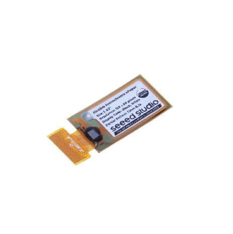 1.02" Flexible Monochrome ePaper Display with 128x80 Pixels