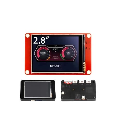 ELECROW ESP32 display-2.8 Inch HMI 240x320 Display SPI TFT LCD Touch Screen Compatible with Arduino/LVGL/Esphome- Homeassistant/PlatformIO /Micropython Without Acrylic Case