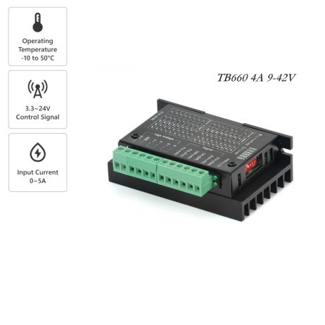 TB6600 Stepper Motor Driver Controller 4A 9~42V TTL 16 Micro-Step CNC 1 Axis