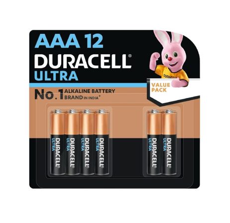 Duracell Ultra Alkaline AAA Battery (Pack of 12)