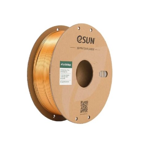 ePLA-Silk Magic Filament, 1.75mm, Gold Silver, 1kg/roll, with Paper Roll