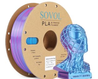 PLA Filaments Blue+Rose Red