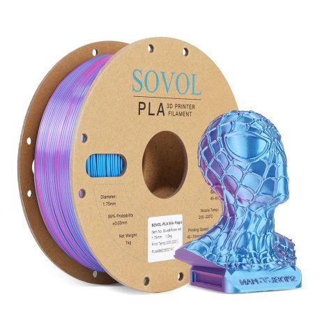 PLA Filaments Blue+Rose Red