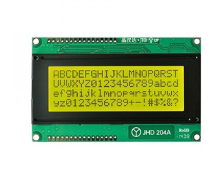 Original JHD629 20x4 character LCD Display with Yellow Green Backlight