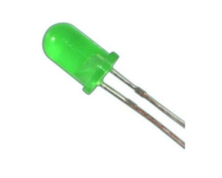 333-2SYGD/S530-E2-L-EVERLIGHT-20mA foggy green lens -40℃~+85℃ 573nm Green-yellow 45° 5mm round lamp head 60mW Plugin,D=5mm Light Emitting Diodes (LED) ROHS