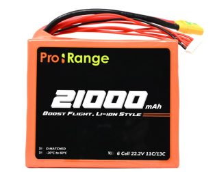 Pro-Range INR 21700 P42A 22.2V 21000mAh 6S5P 190A/230A Discharge Li-ion Drone Battery Pack